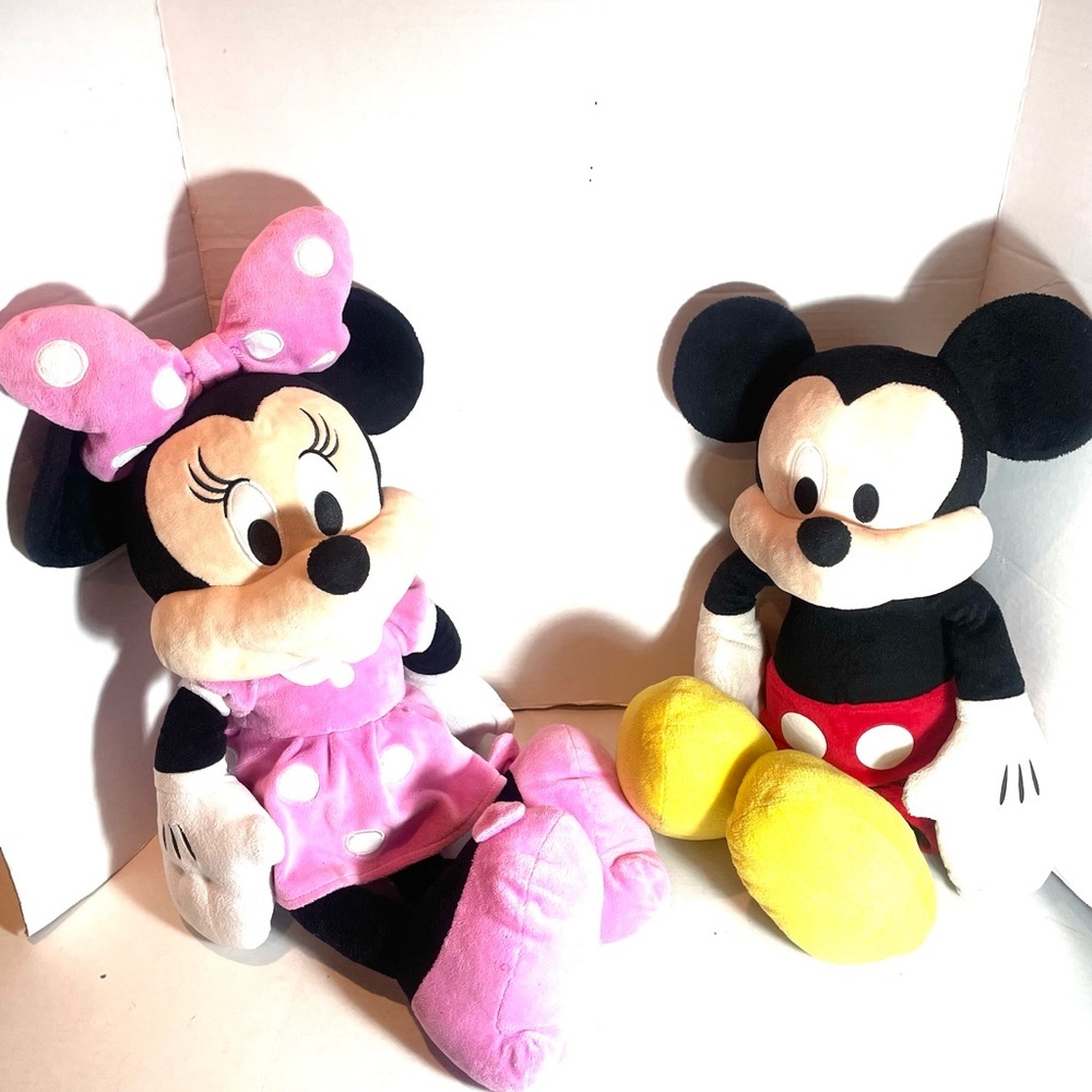 Disney Plush Pair Classic Duo Minnie and Mickey Mouse - Picture 2 of 13